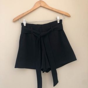 Black high waisted shorts